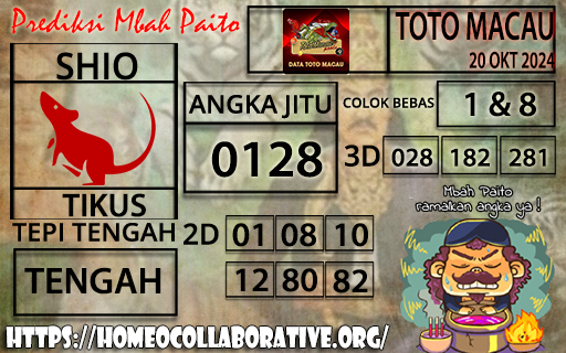 Prediksi Toto Macau 20 Oktober 2024