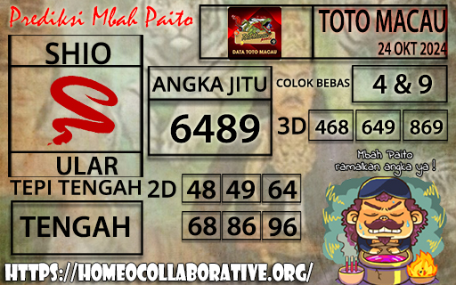 Prediksi Toto Macau 24 Oktober 2024