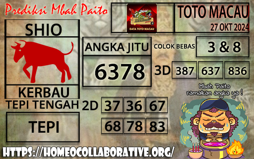 Prediksi Toto Macau 27 Oktober 2024